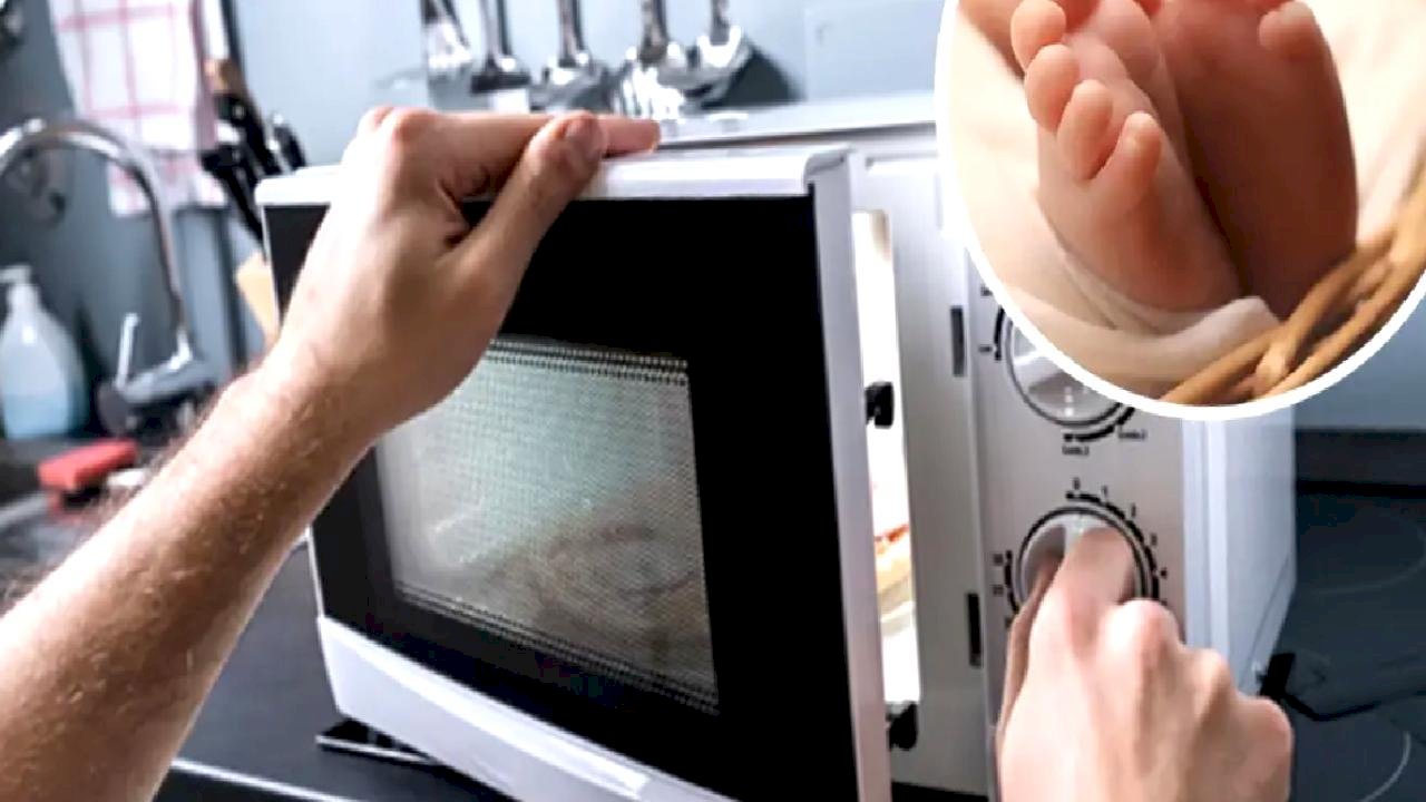 Yeni doğan bebeğini mikrodalga fırında öldürdü