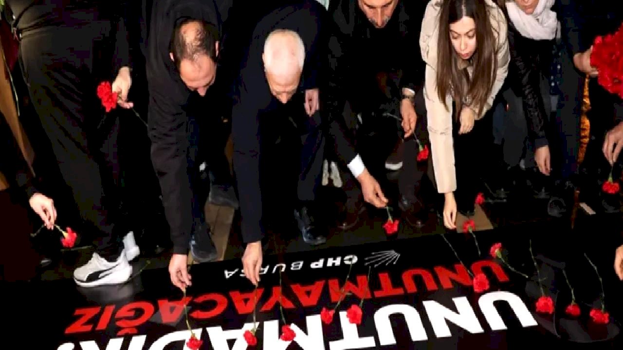 CHP Bursa’dan 6 Şubat anması