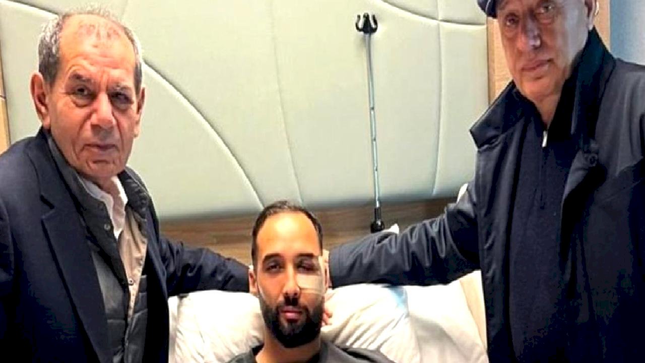 Dursun Özbek, İsa Doğan'ı hastanede ziyaret etti