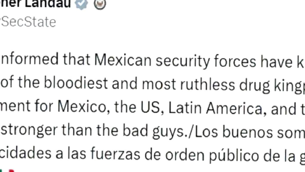 El Mencho'nun Ölümü ABD'den Destek Buldu