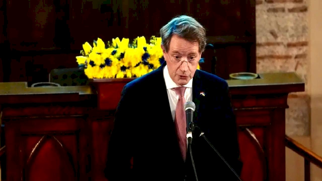 Hollanda'nın İstanbul Başkonsolosluğunda Rusya-Ukrayna Savaşı'nın 4. yılında anma etkinliği düzenlendi