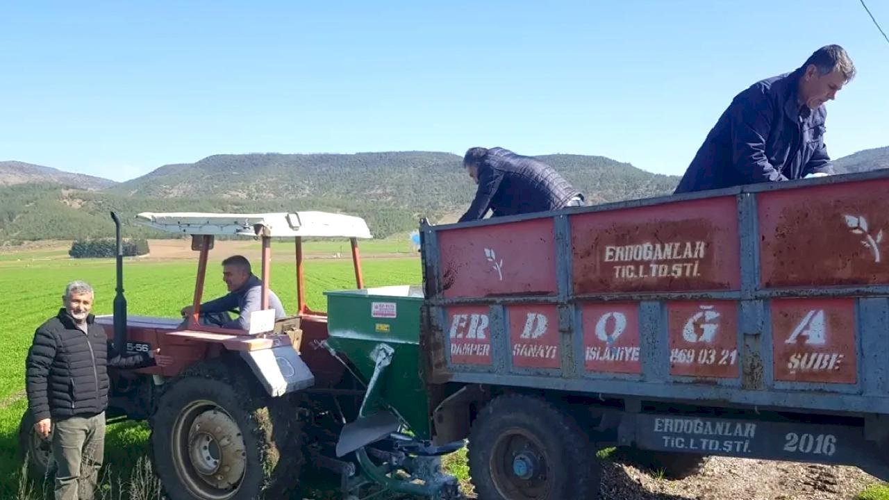 İslahiye'de Yağışla Çiftçilere Umut