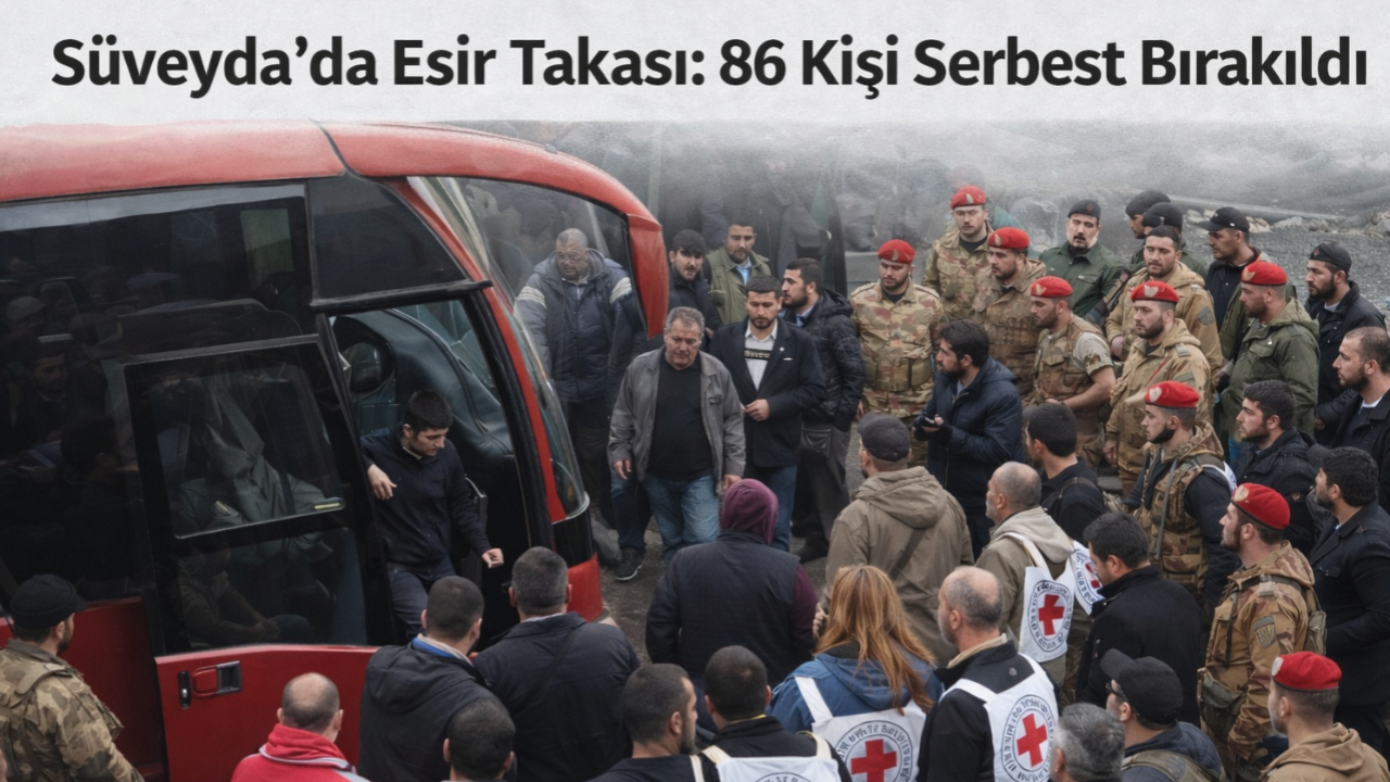 Süveyda’da Esir Takası: 86 Kişi Serbest Bırakıldı