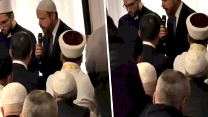 Bilal Erdoğan, Üsküp'te teravih namazını kıldırdı