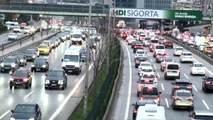 İstanbul'da Trafik Yoğunluğu Yüzde 63