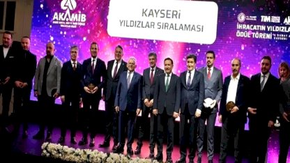 Kayseri'de İhracatın Yıldızları ödüllerine kavuştu