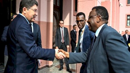 Yılmaz Tunç, Somalili mevkidaşı ile bir araya geldi