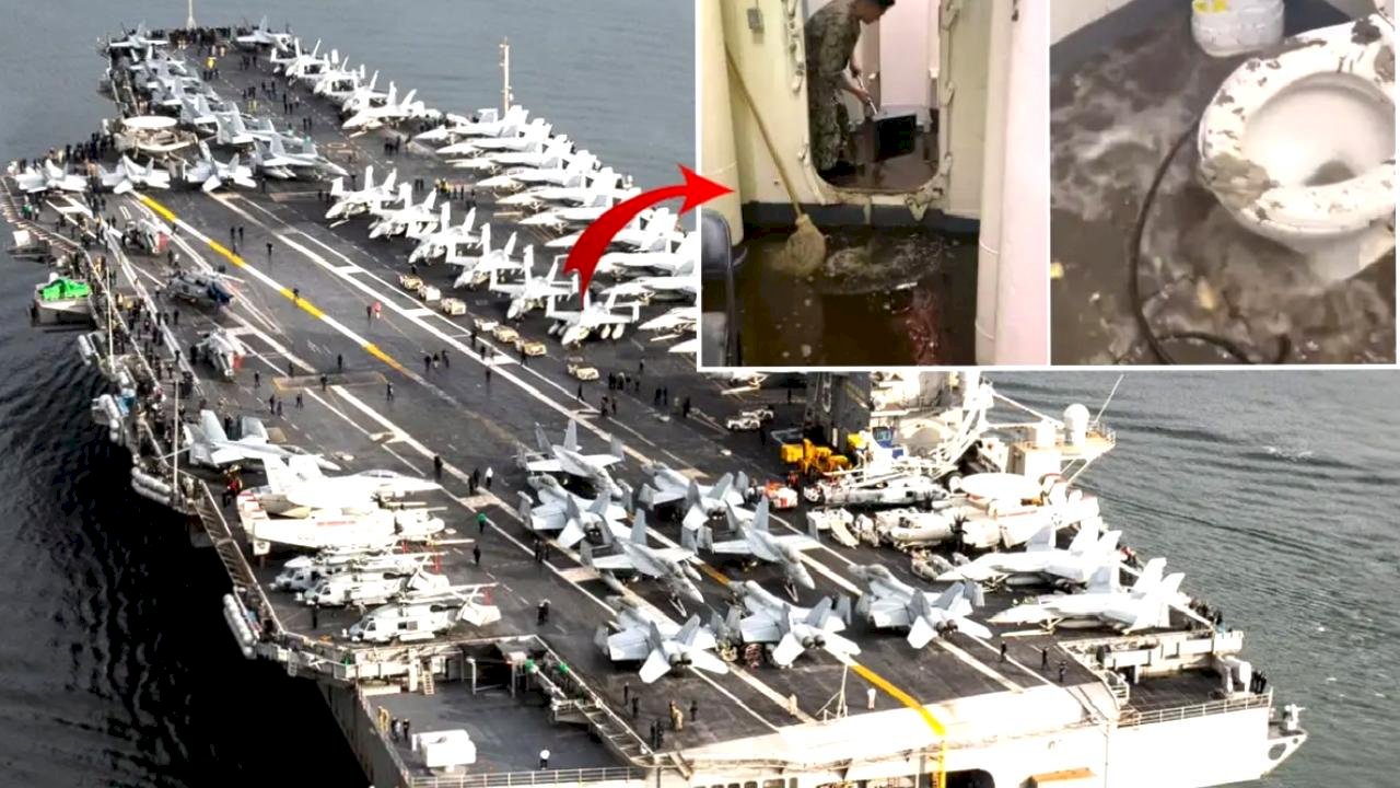 Trump'ın İran saldırısı için gönderdiği geminin rezilliğine bakın! Personel canından bezdi