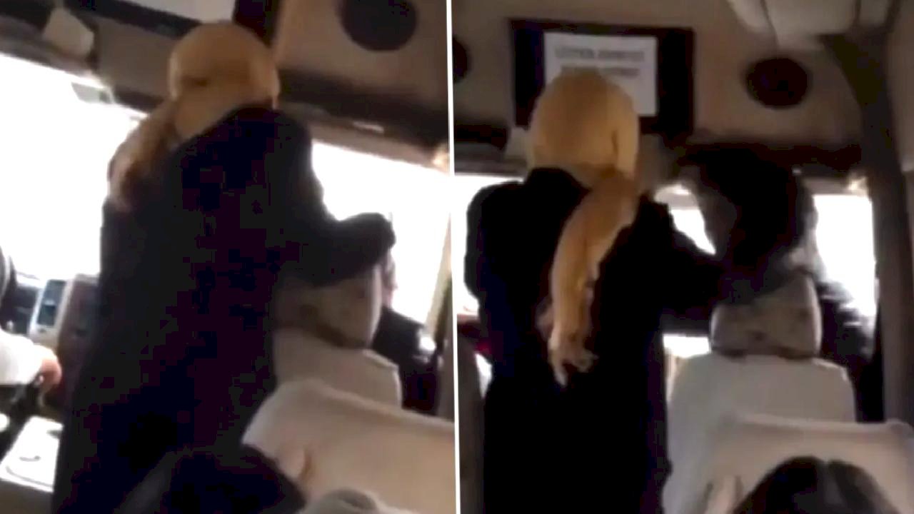 Yolcuyu önce uyardı sonra peş peşe yumrukladı! Herkesin dikkatini tek bir şey çekti