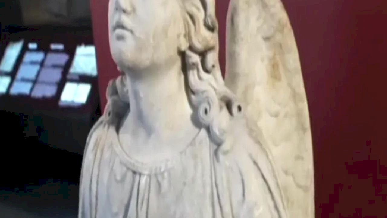 22 yıl sonra gelen iade... “Melek Heykeli” yerine döndü