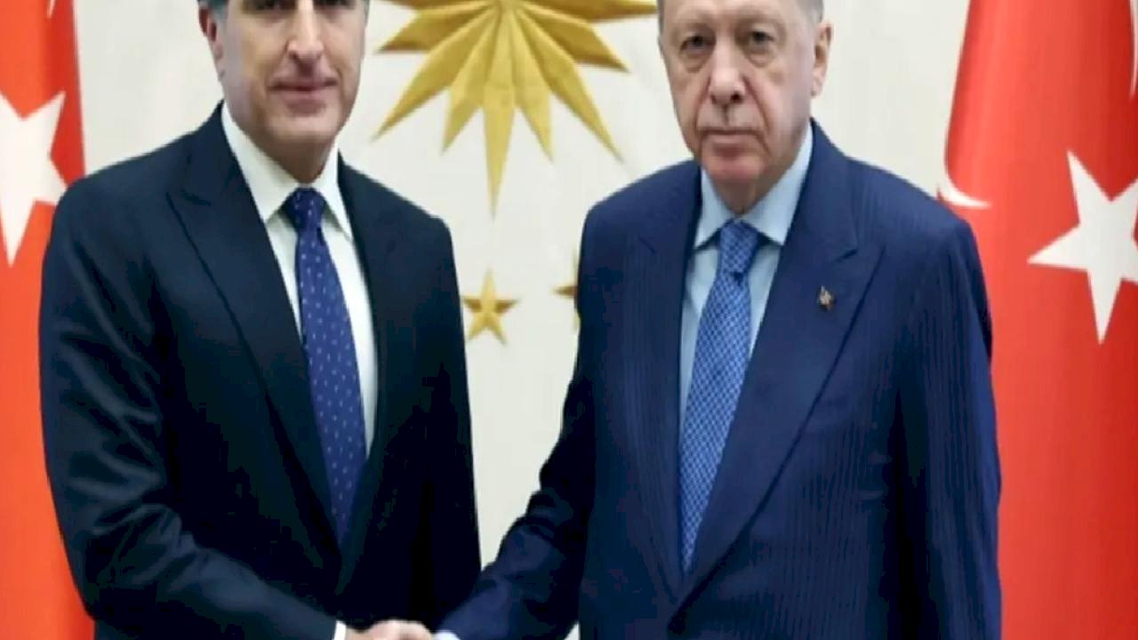 Cumhurbaşkanı Erdoğan, Barzani ile görüştü