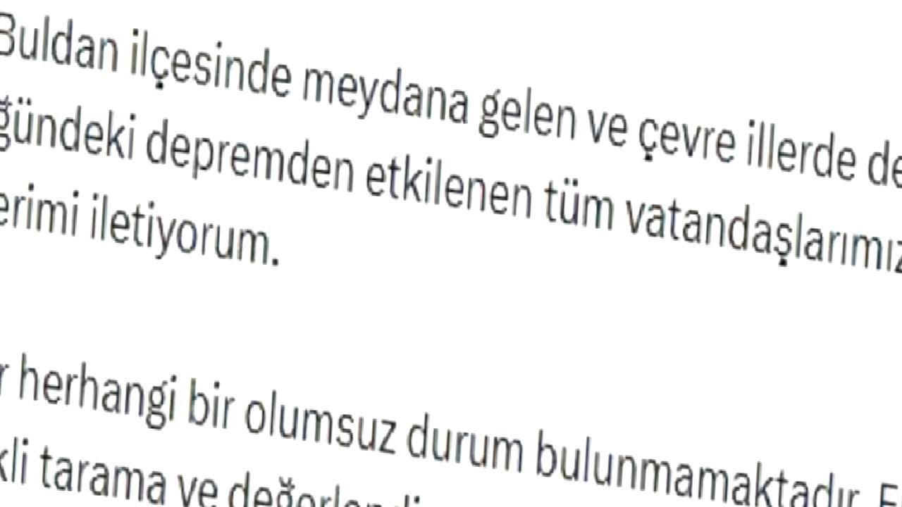 Denizli'de Deprem Sonrası Hasar Tespiti