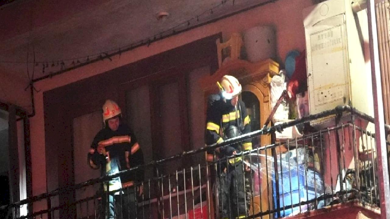 Denizli'de kombiden çıkan yangın korkuttu