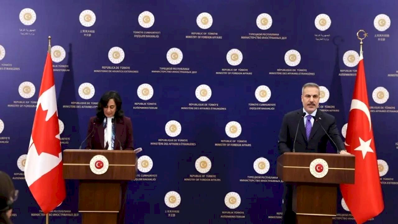 Dışişleri Bakanı Fidan, Kanadalı mevkidaşı Anand ile ortak basın toplantısında konuştu Açıklaması