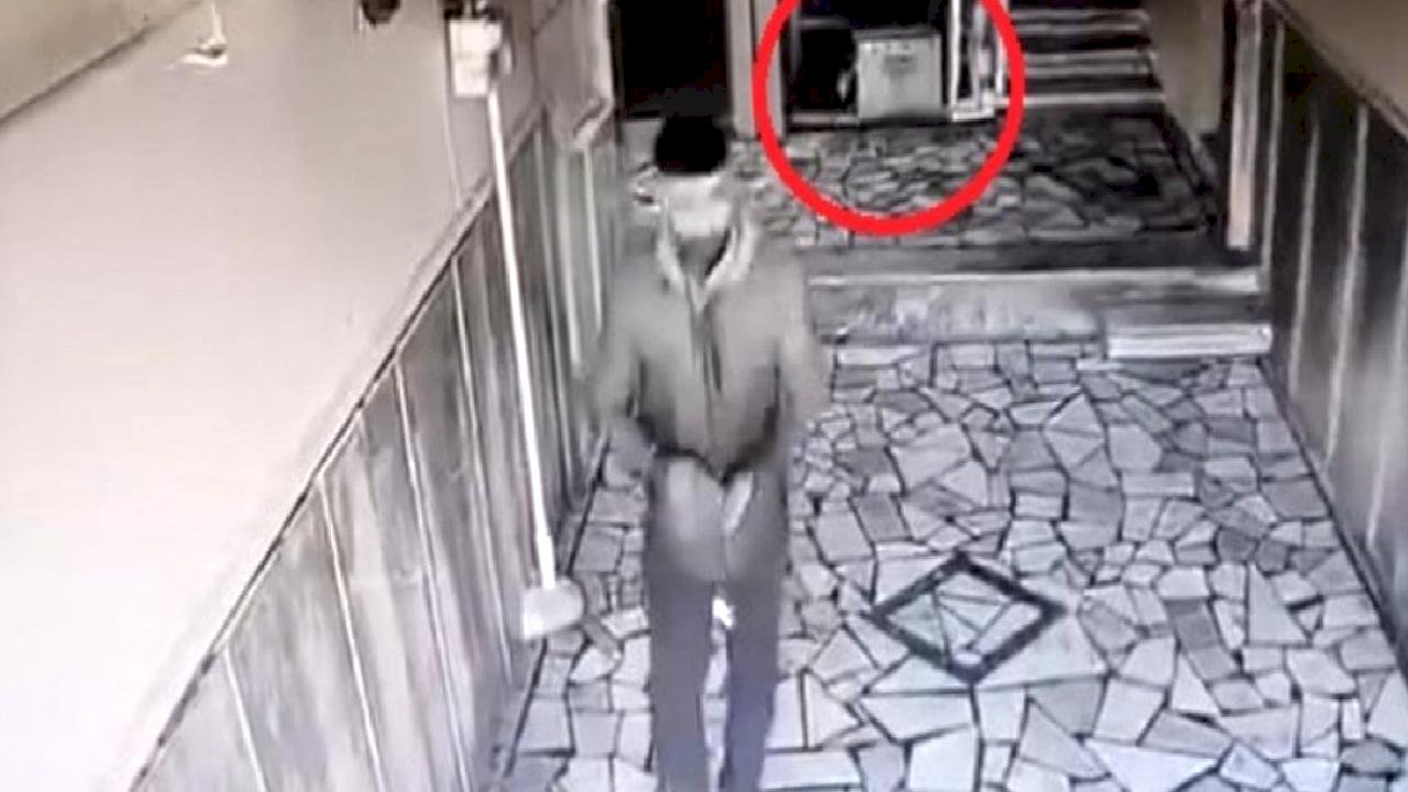 Diyarbakır'da testere çalmak isteyen hırsız kamerayı görünce vazgeçti