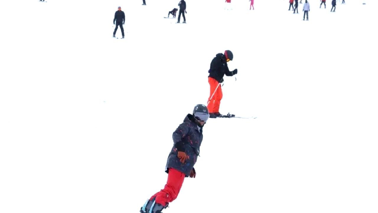 Erciyes'te Bayram Kayak Keyfi
