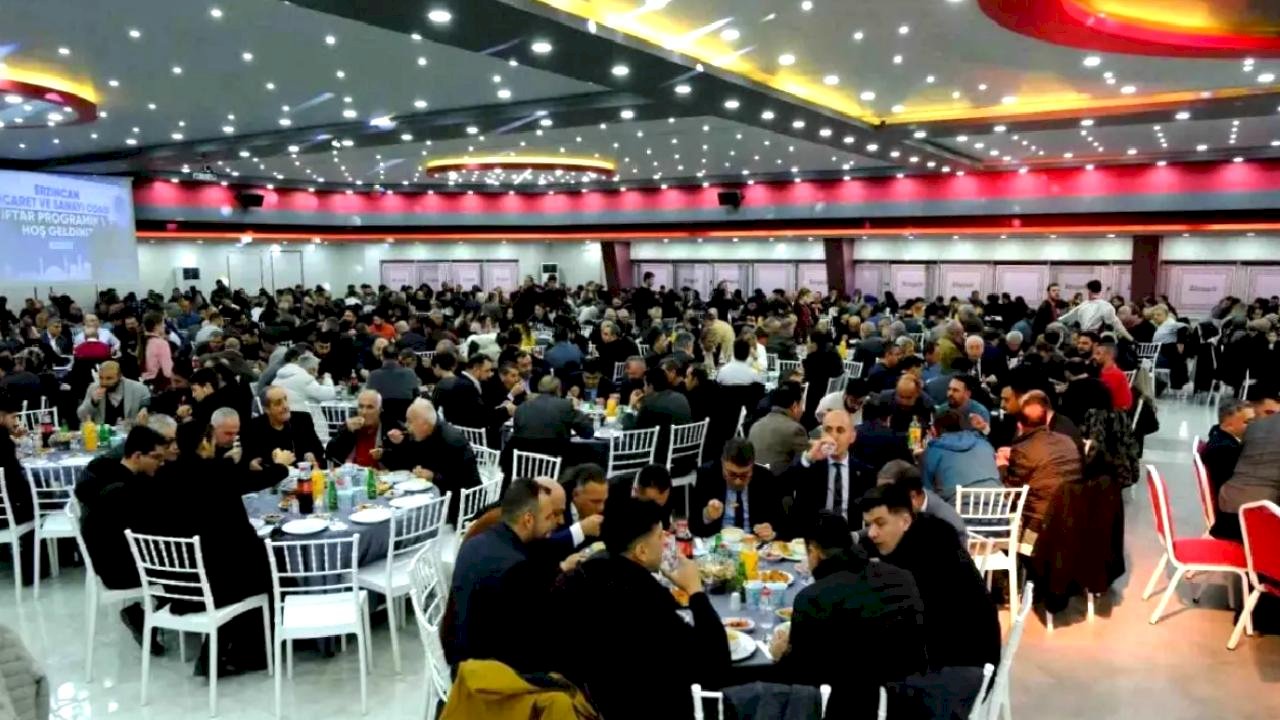 Erzincan TSO'nun iftar programı yoğun katılımla gerçekleştirildi