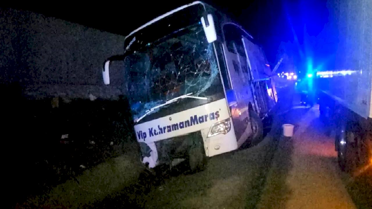 Erzincan'da otobüs kazası