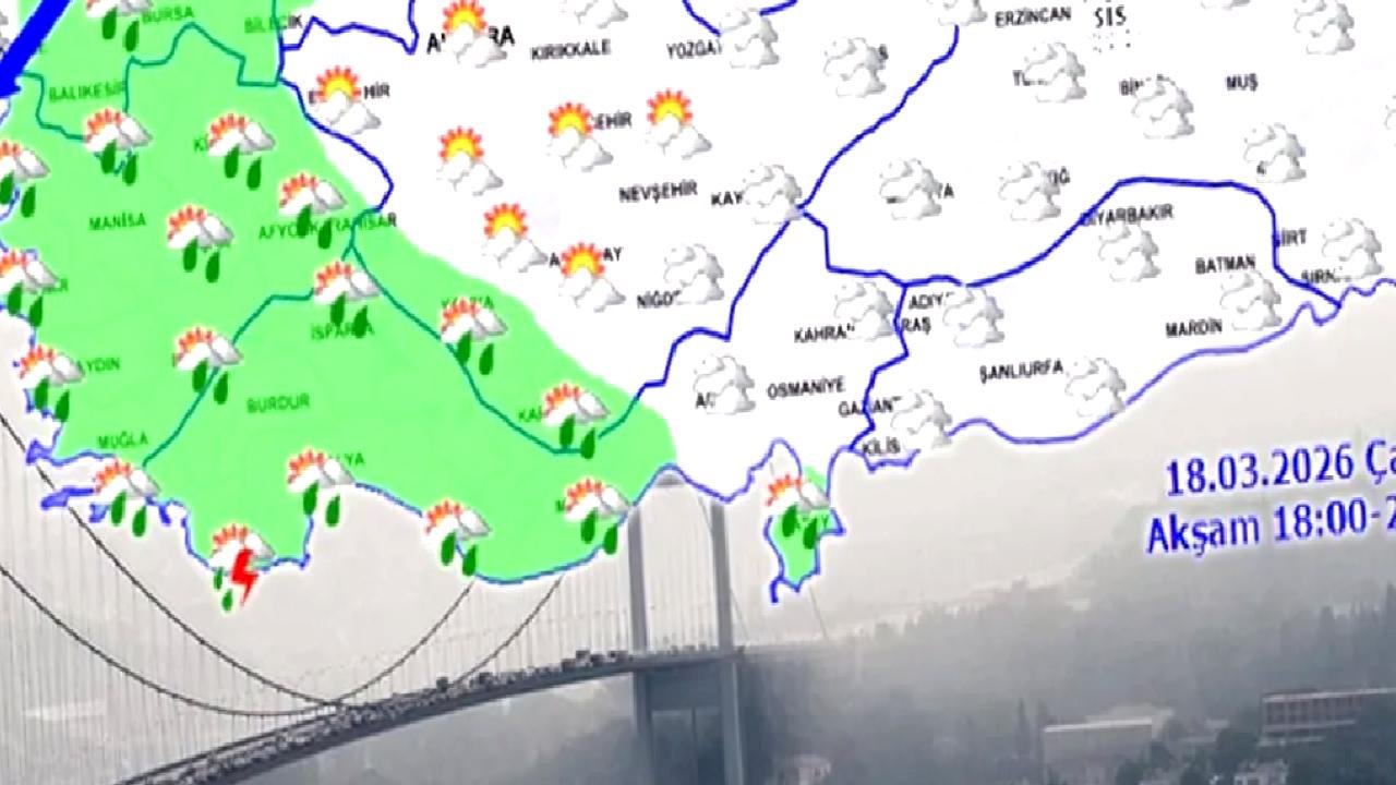Hava değişiyor, yağmur geliyor