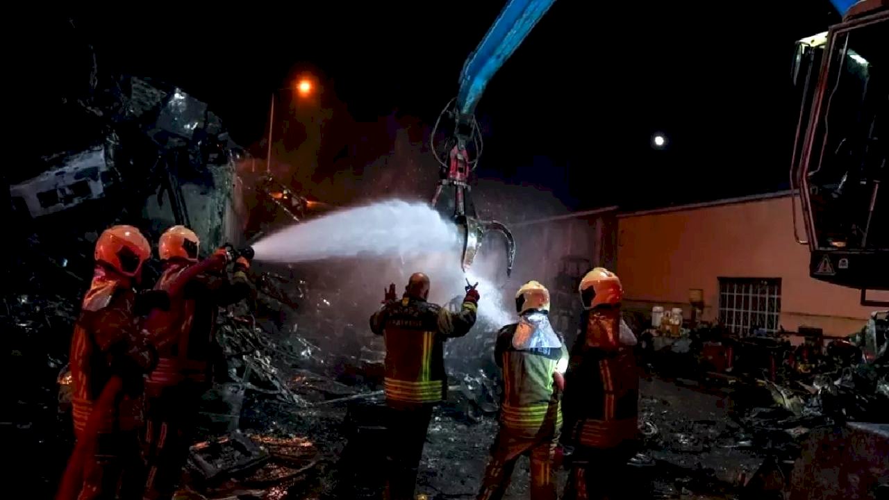 Hurdacılar Sanayi Sitesinde Yangın