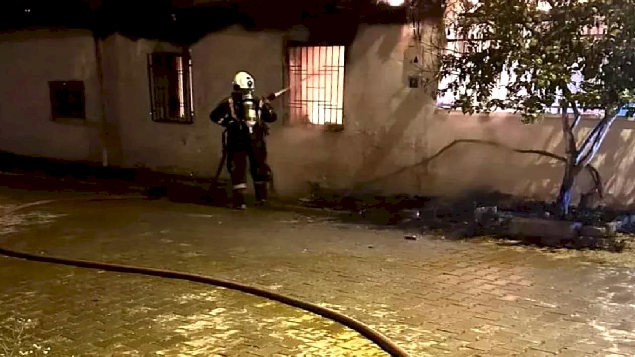 İncirliova'da Ev Yangını