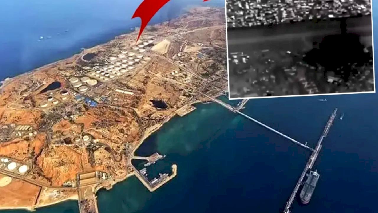 İşte Hark Adası'nın vurulduğu anlar! Üst üste tam 15 patlama