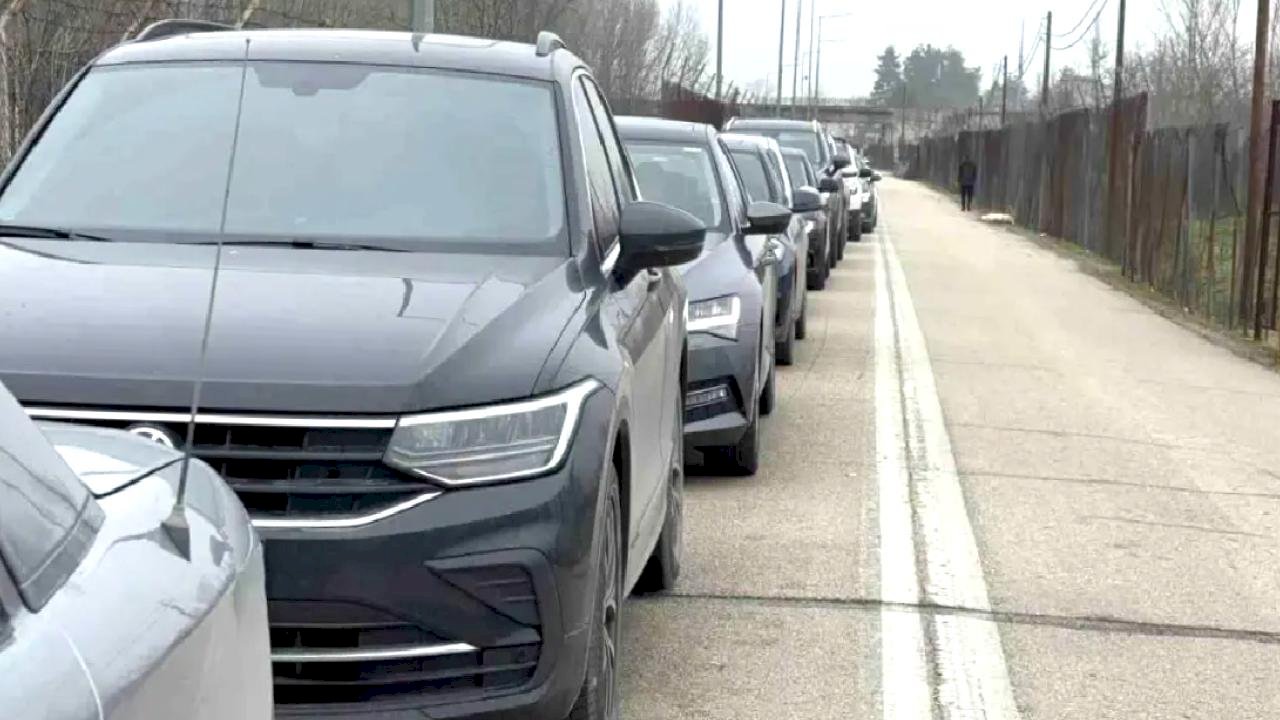 Kastanies Sınır Kapısı'nda Araç Yoğunluğu