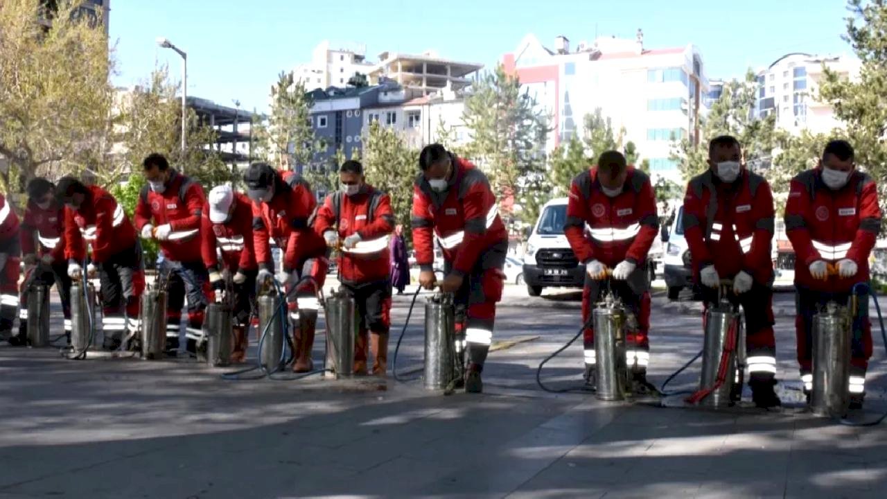 Kayseri Kocasinan'dan kapsamlı ilaçlama
