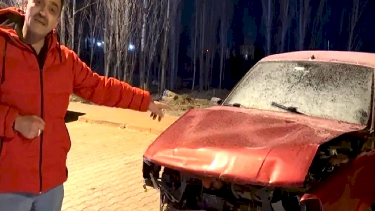 Kayseri'de Satılan Araç Kazalı Bulundu