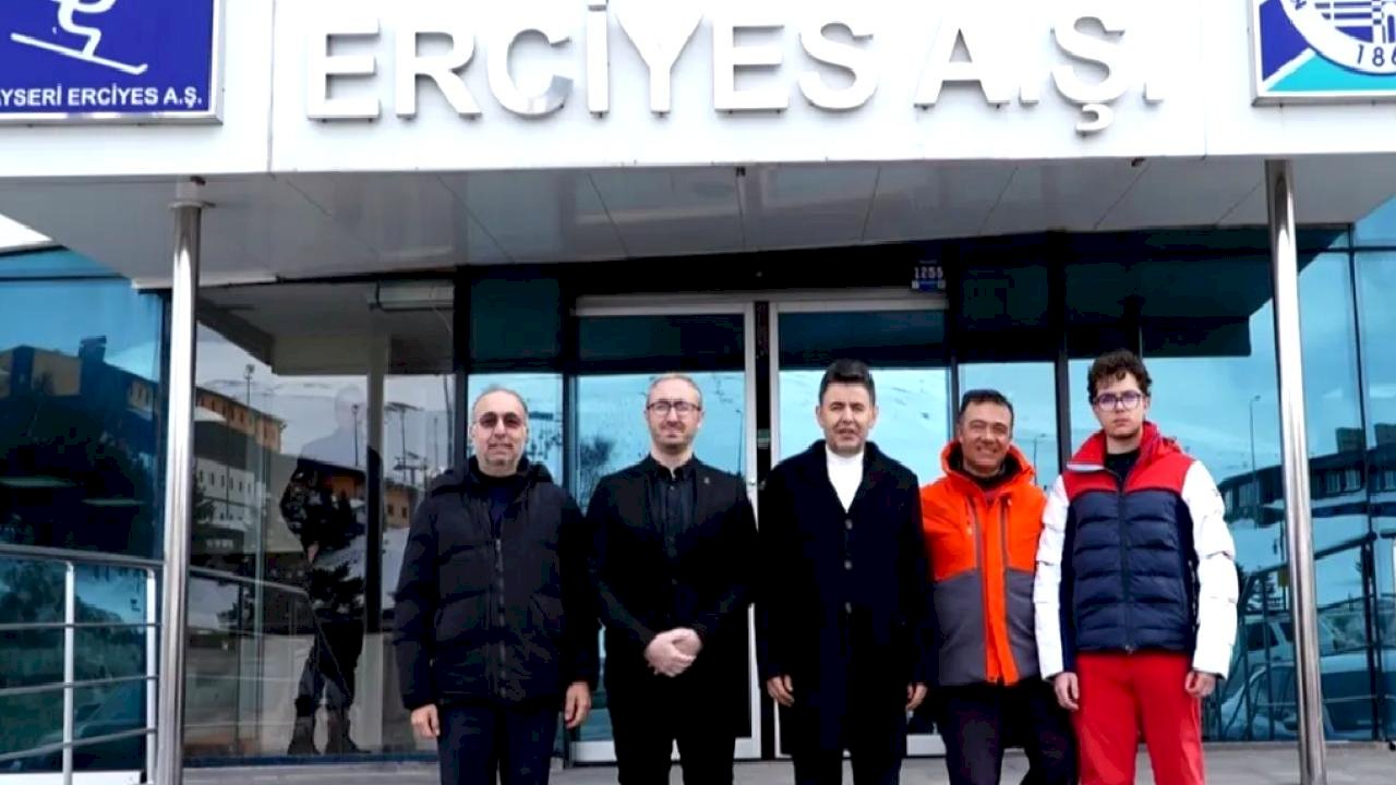 Kayseri'de Ulaştırma Bakan Yardımcısı'na Erciyes sunumu
