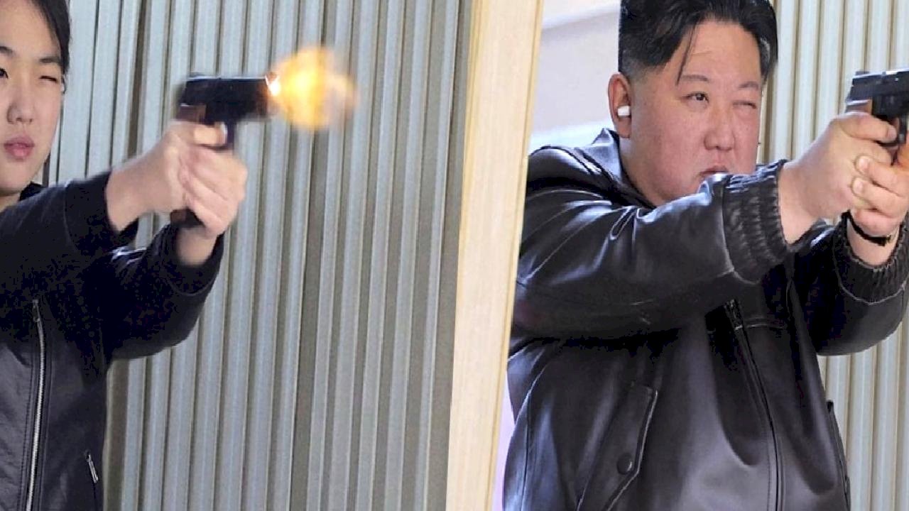 Kim Jong Un, kızı ile poligonda atış yaptı