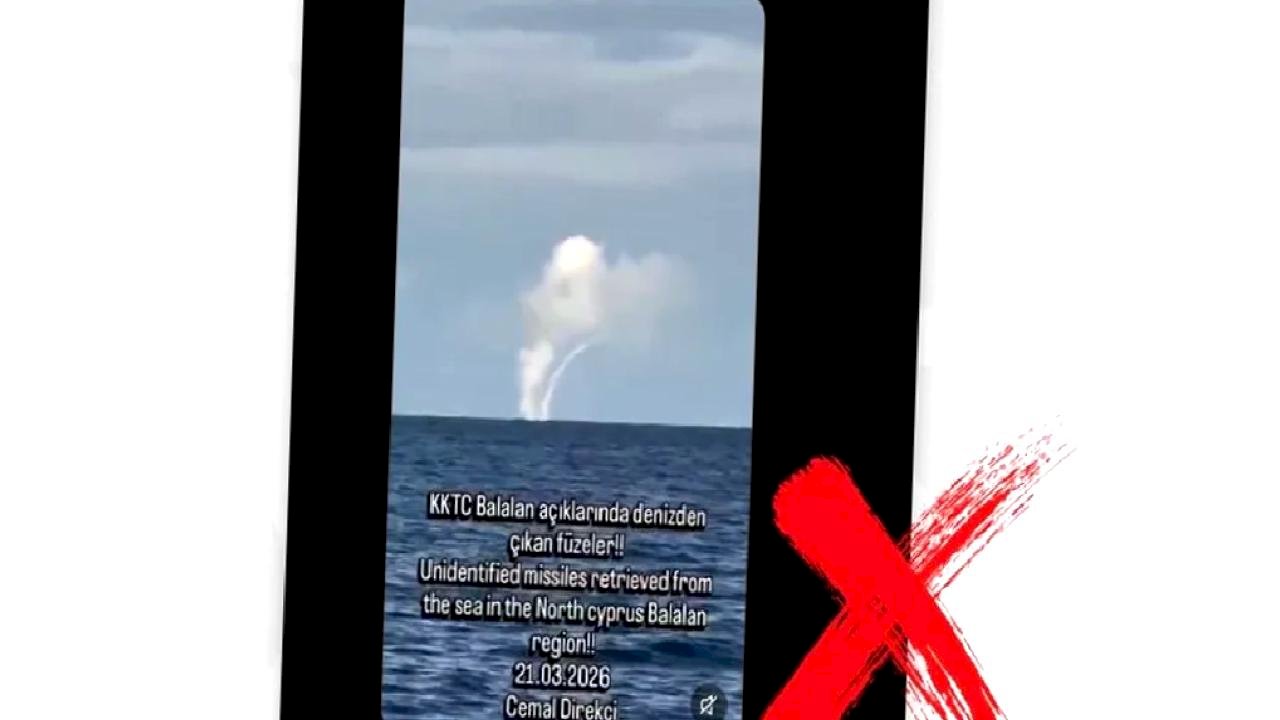 KKTC açıklarında füze' iddiasına yalanlama!