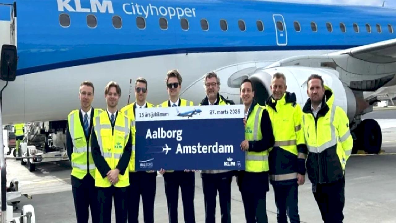 KLM Aalborg Uçuşlarının 15. Yılını Kutladı: 2,5 Milyon Yolcu Dünyaya Açıldı