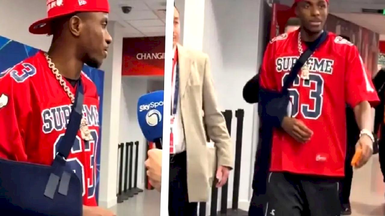 Kolunda kırık tespit edilen Osimhen'in maç sonrası ilk görüntüsü