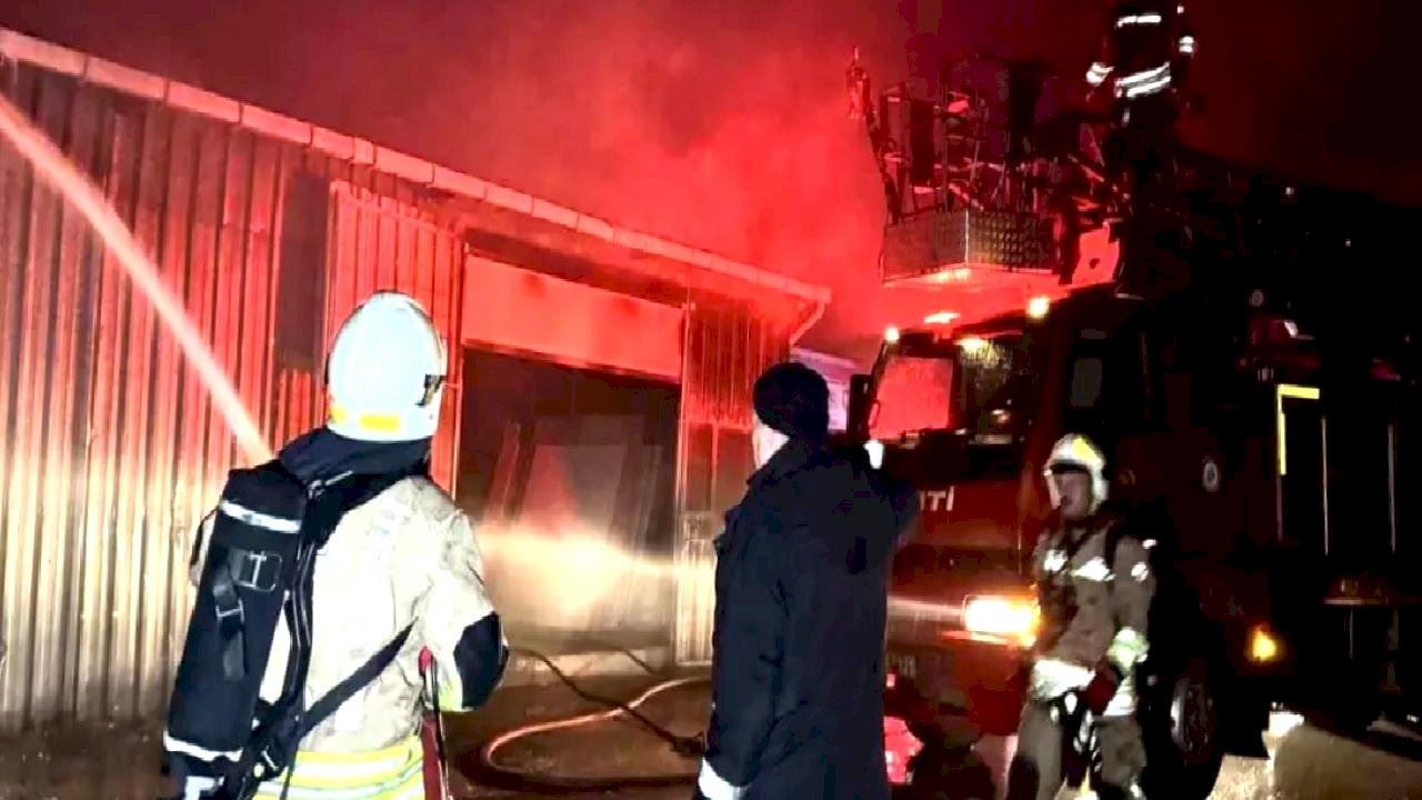 Mobilya atölyesinde yangın