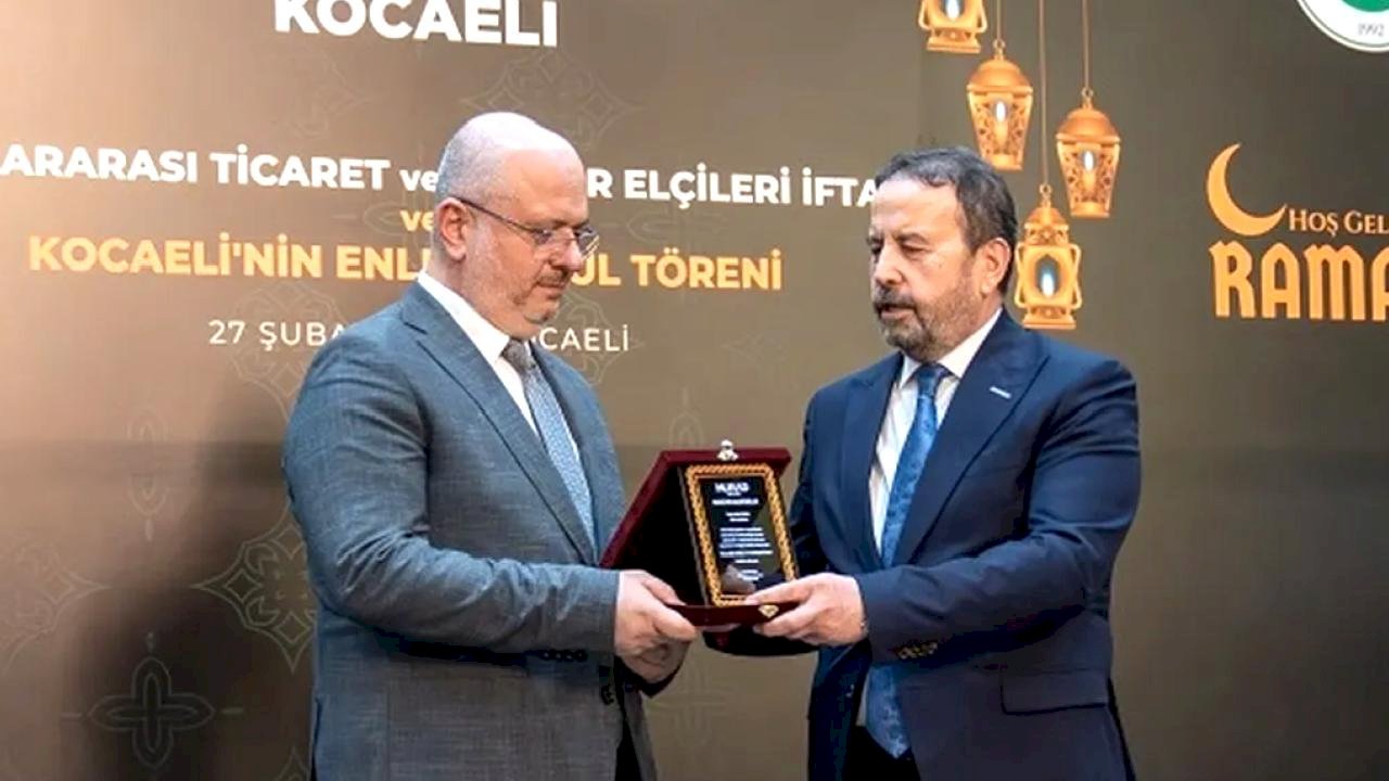 MÜSİAD Kocaeli’den 'Kocaeli’nin Enleri' ödülü Ekaldes’e