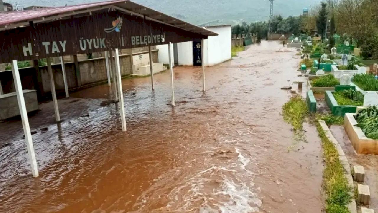 Reyhanlı'da Sel Tehlikesi: Çoban Kuzuları Kurtardı