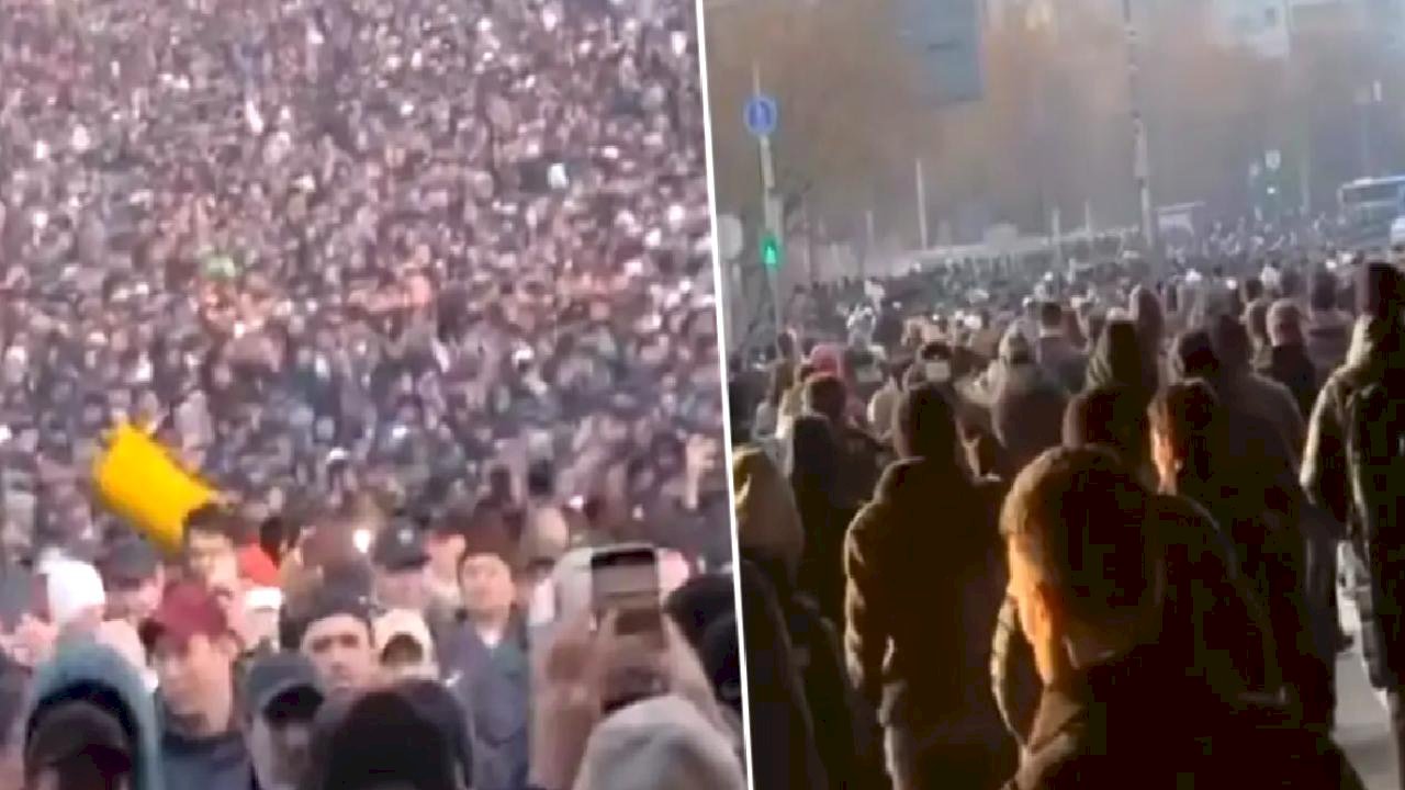 Rusya'da binlerce Müslüman bayram sabahı camilere akın etti