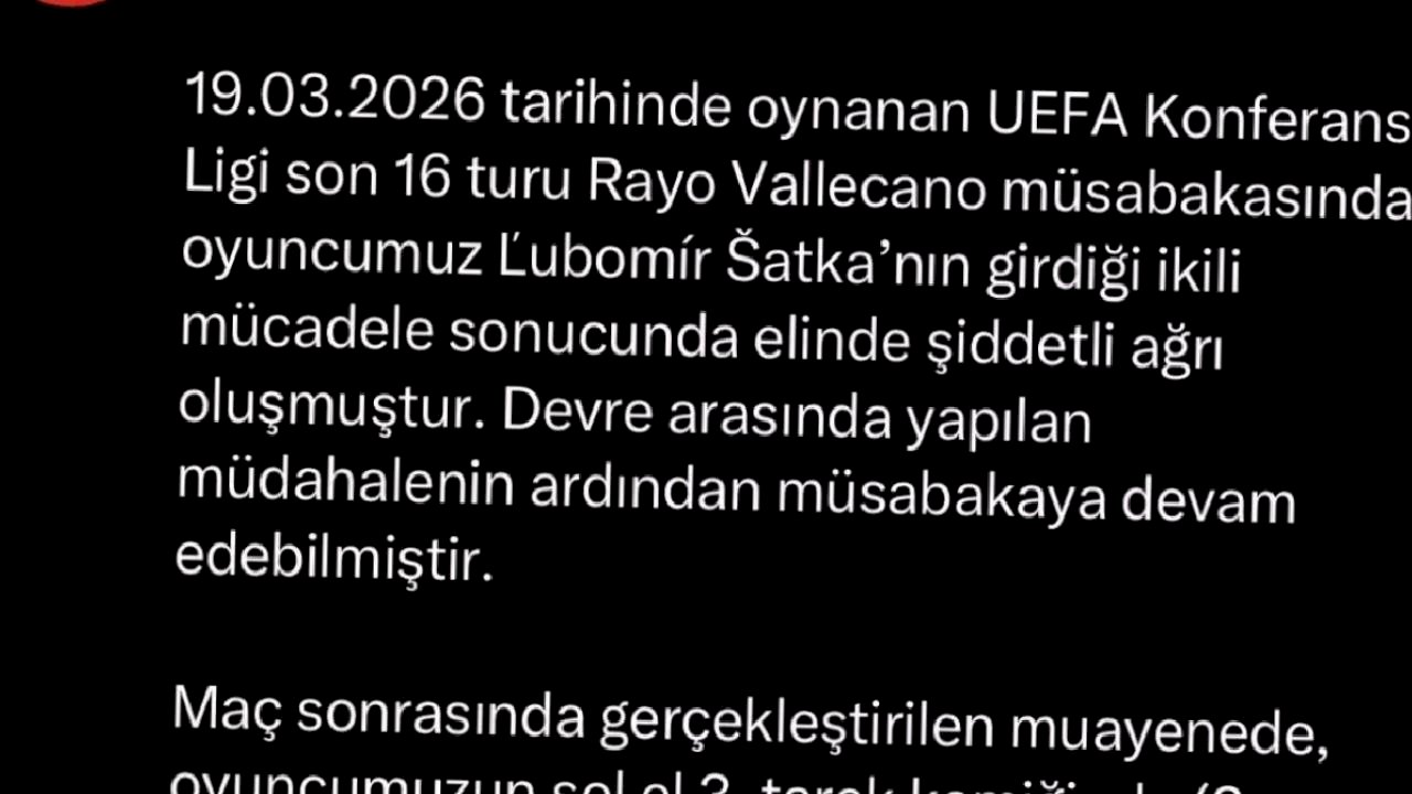 Samsunspor'da Satka'nın Elinde Kırık
