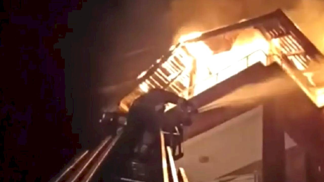 Sorgun'da Apartman Yangını