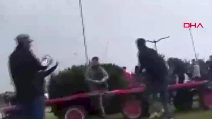 Adana'da Atına Şiddet Uygulayan Kişi Kamerada