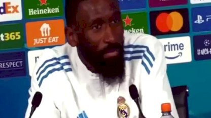 Bir anda yerinden fırladı! Rüdiger'den basın toplantısına damga vuran hareket