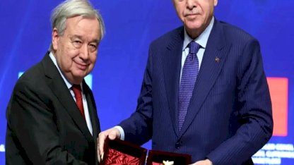 BM Genel Sekreteri Guterres’e Atatürk Uluslararası Barış Ödülü