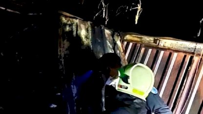 Bodrum'da İşçi Konteynerlerinde Yangın