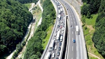 Bolu Dağı Tüneli'nde bayram yoğunluğu: 331 bin 321 araç geçti