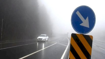 Bolu Dağı'nda Sis Nedeniyle Görüş Mesafesi Düştü
