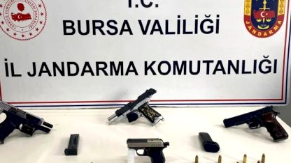 Bursa İnegöl’de ruhsatsız silah operasyonu