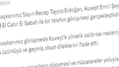 Cumhurbaşkanı Erdoğan, Kuveyt Emiri El Sabah ile görüştü