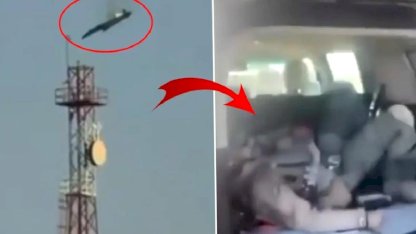 Düşen uçak ABD'ye ait çıktı, pilot son anda atlayarak kurtuldu