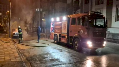 Eskişehir'de Otomobil Yangını